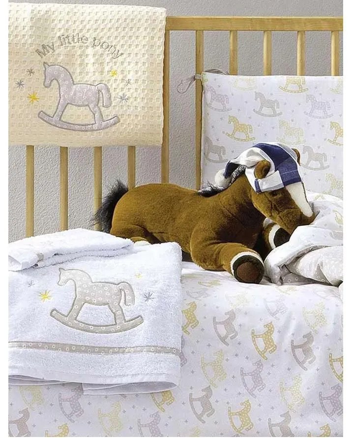 ΒΡΕΦΙΚΟ ΚΟΥΒΕΡΤΟΡΙΟ ΚΟΥΝΙΑΣ NIMA 100x140cm - PONY BEIGE