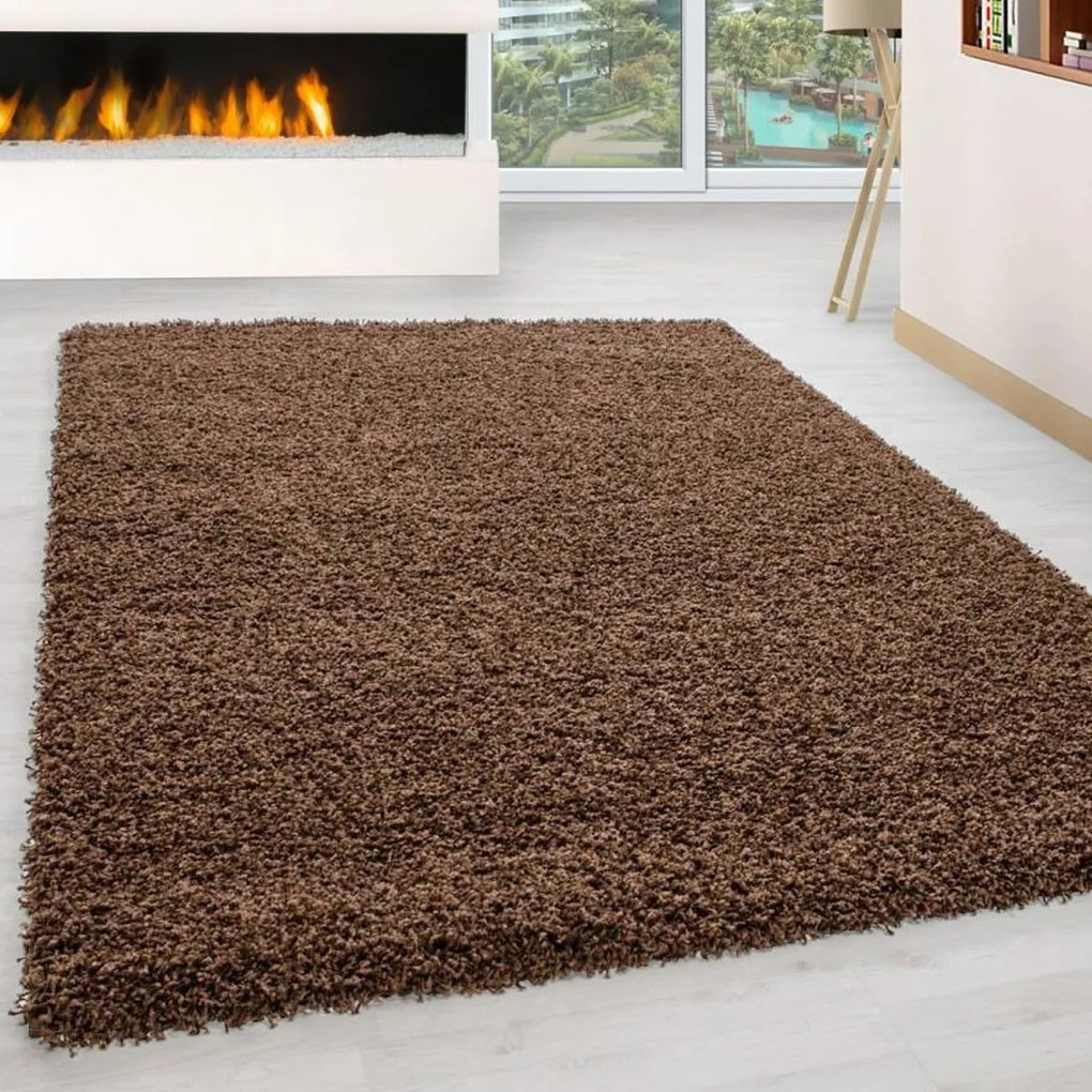 Χαλιά Κρεβατοκάμαρας (Σετ 3τμχ) Spitishop Lanoso 5500B Dark Brown