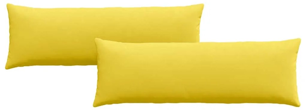 vidaXL Μαξιλάρι Καναπέ 2 pcs Απαλό Κίτρινο 120 x 40 cm ύφασμα