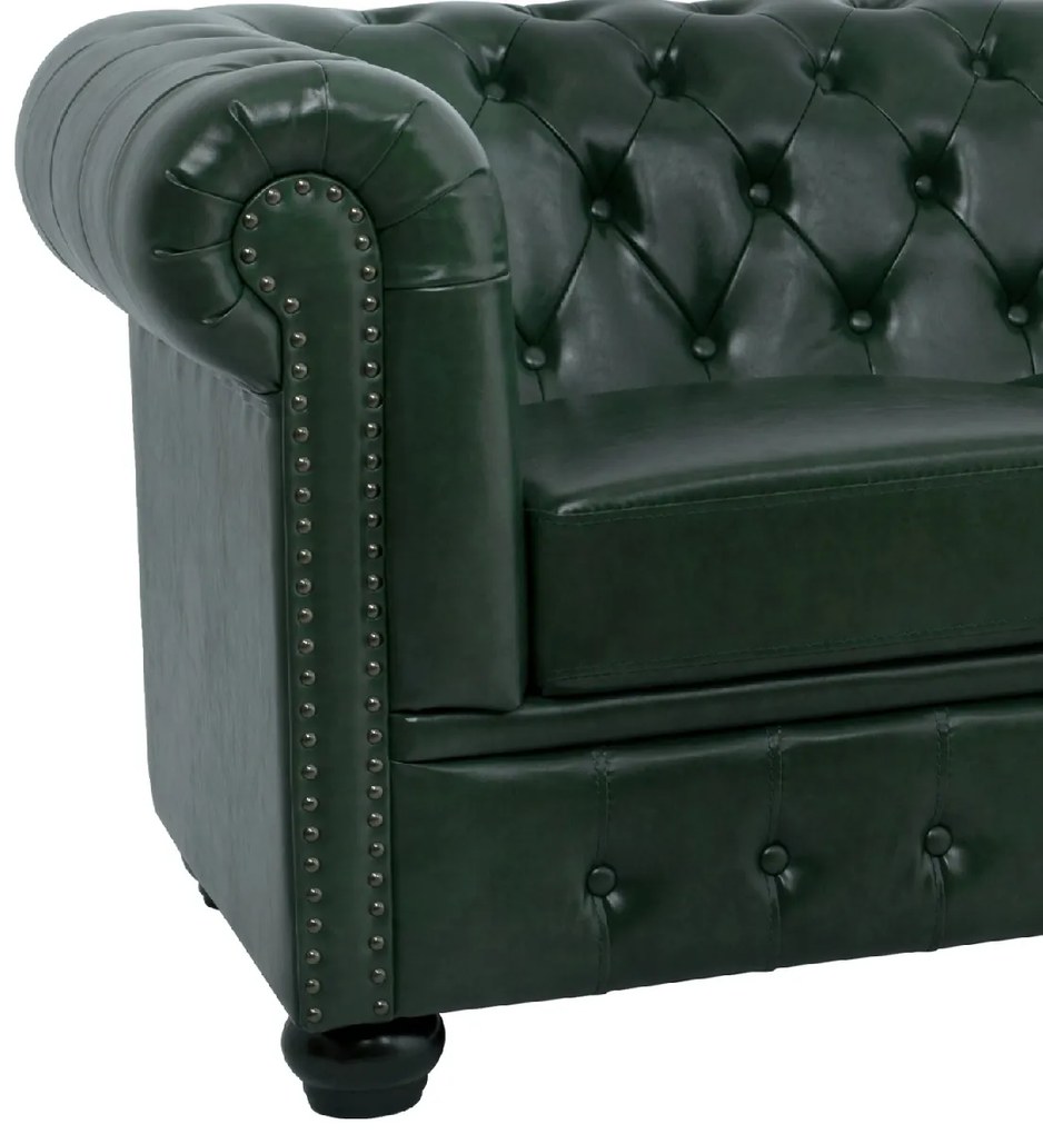 ΚΑΝΑΠΕΣ 3ΘΕΣΙΟΣ T.CHESTERFIELD HM3009.08 ΤΕΧΝΟΔΕΡΜΑ ΚΥΠΑΡΙΣΣΙ 208x90x73 εκ.