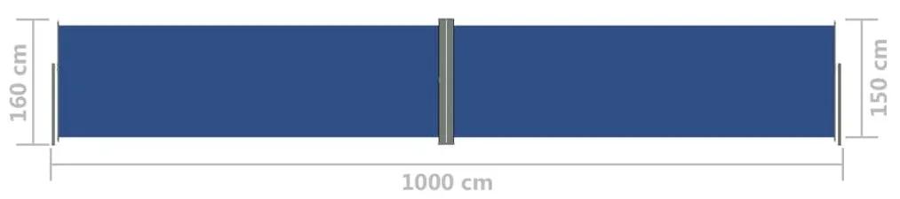 Σκίαστρο Πλαϊνό Συρόμενο Μπλε 160 x 1000 εκ. - Μπλε