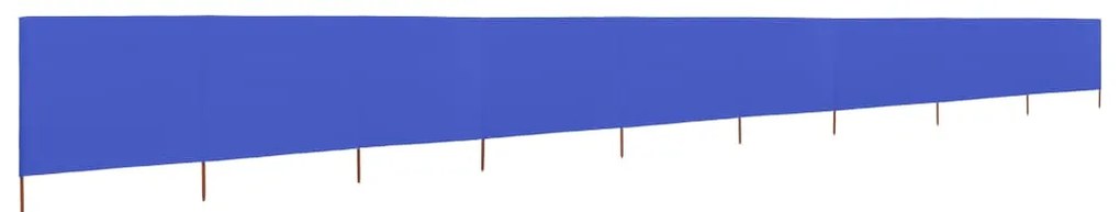 vidaXL Προστατευτικό Αέρα με 9 Πάνελ Αζούρ Μπλε 1200x160 εκ Υφασμάτινο