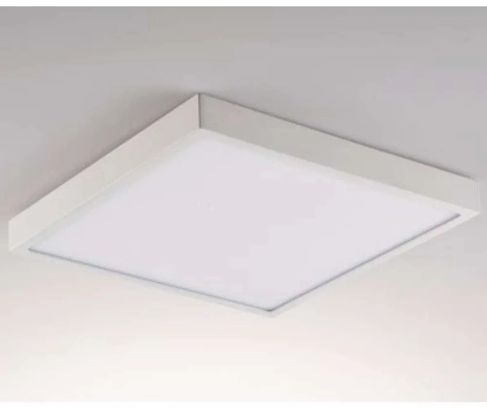 Φωτιστικό Οροφής - Πλαφονιέρα Domo LED-DOMO-Q24-BCO 24W Led Led 24x24x2,4cm White Intec Aluminum,Acrylic