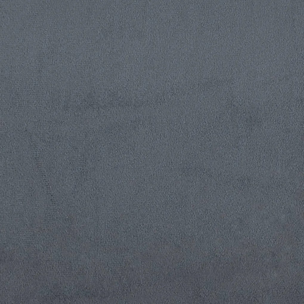 Πάγκος Σκούρο Γκρι 110x40x49 εκ. Βελούδινος - Γκρι