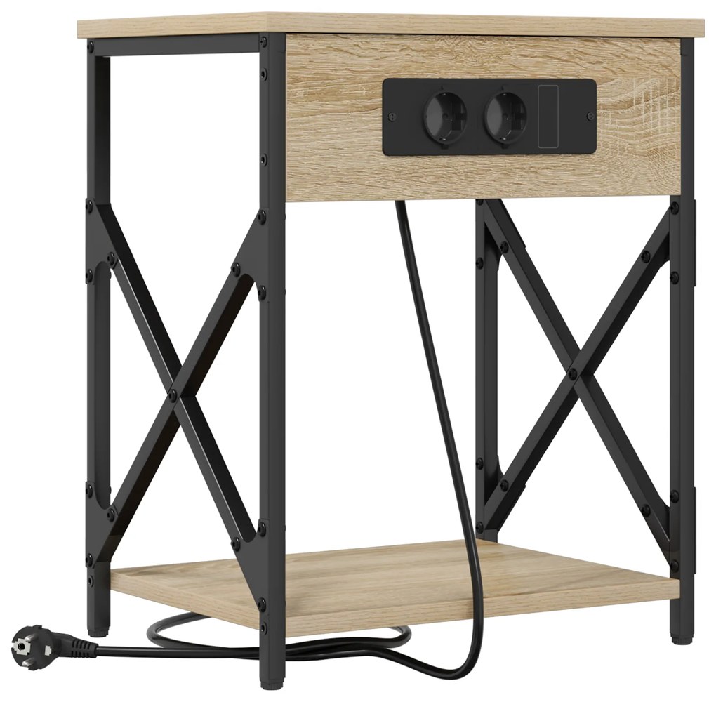 vidaXL Κομοδίνο Sonoma Δρυς 41 x 31 x 51 εκ. Επεξεργασμένο ξύλο