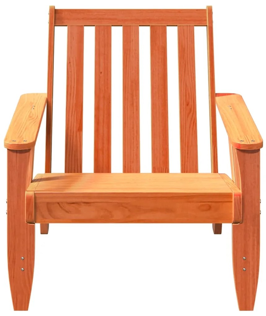 Καρέκλες Adirondack κήπου 2 τεμάχια κερί καφέ 75x77x77 cm - Καφέ