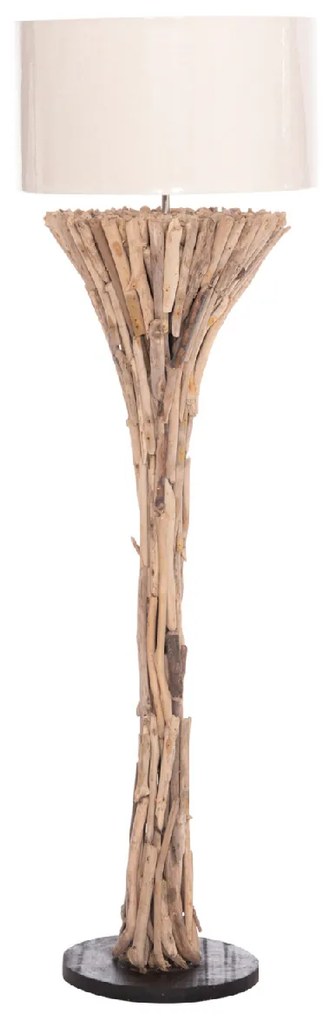 ΔΙΑΚΟΣΜΗΤΙΚΟ ΦΩΤΙΣΤΙΚΟ ΔΑΠΕΔΟΥ ALTAR HM4433 DRIFTWOOD--ΛΕΥΚΟ PVC Φ45x142Υεκ.