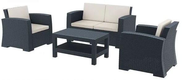 Monaco/ST-2* Lounge set 4pc Anthracite  metax-01-00-1801 διάστ.0.0000 x 0.0000 x 0.0000