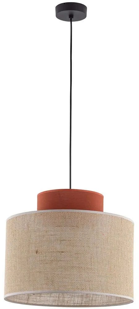 Φωτιστικό Οροφής Duo 2785 Φ38x170cm 1xE27 15W Brown-Natural TK Lighting