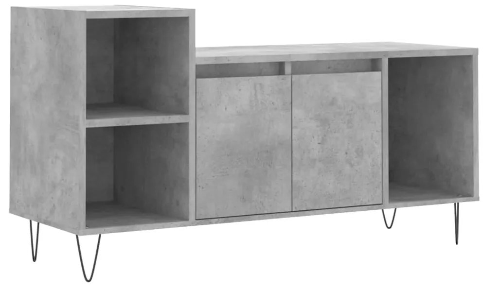 vidaXL Έπιπλο Τηλεόρασης Γκρι Σκυρ. 100x35x55 εκ. Επεξ. Ξύλο