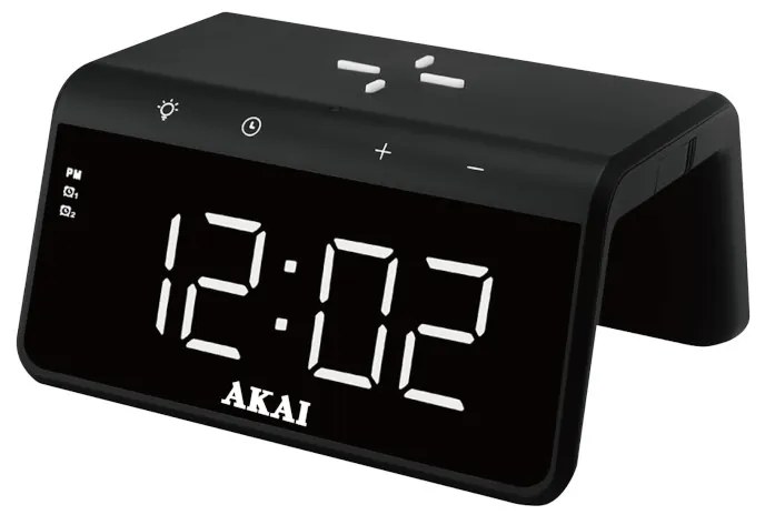 Akai ACRB-2000 Ψηφιακό ρολόι-ξυπνητήρι με ασύρματη φόρτιση – 15W-1105221-0011