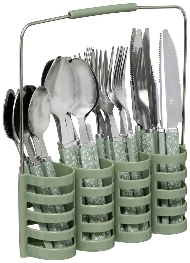 Μαχαιροπίρουνα Με Βάση (Σετ 24τμχ) S-D Geo Green 150005E