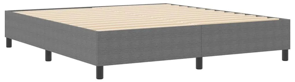 vidaXL Κρεβάτι με ελατήρια Ανοιχτό γκρι 180 x 200 cm Βελούδο
