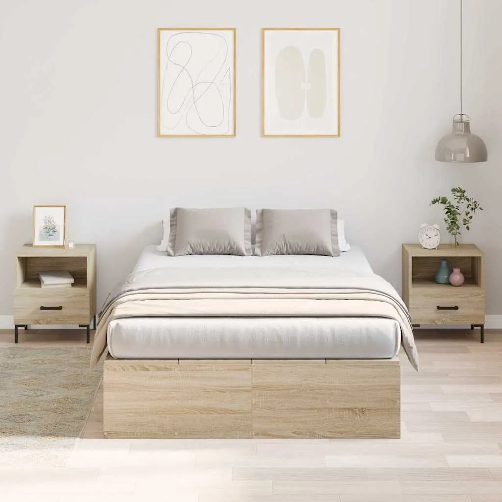 vidaXL Σκελετός Κρεβατιού Sonoma Δρυς 190 x 120 x 31.5 εκ.