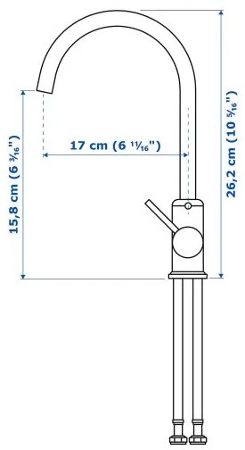 GLYPEN μπαταρία κουζίνας/μπάνιου 304.423.65