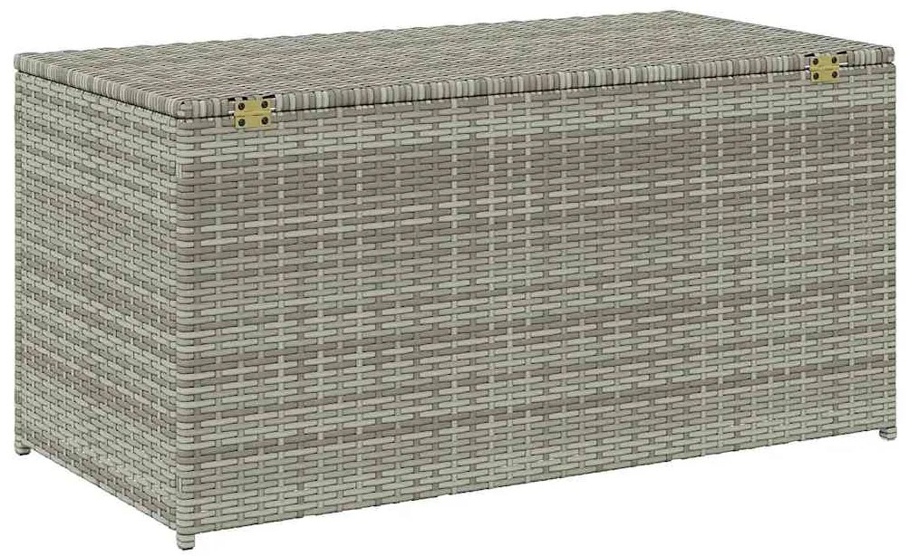 vidaXL Κουτί Αποθήκευσης Κήπου Γκρι 100x50x50 εκ. από Συνθετικό Ρατάν