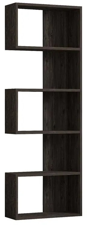 Βιβλιοθήκη Cascade σε σκούρο καρυδί απόχρωση 51,8x22x150 εκ. 51.8x22x150 εκ.