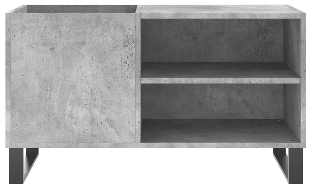 vidaXL Δισκοθήκη Γκρι Σκυροδέματος 85 x 38 x 48 εκ. από Επεξεργ. Ξύλο