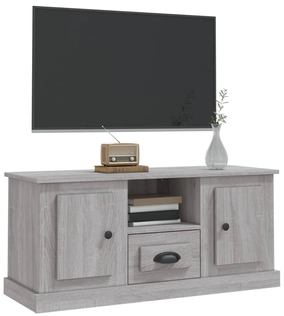 vidaXL Έπιπλο Τηλεόρασης Γκρι Sonoma 100x35,5x45 εκ. Επεξ. Ξύλο