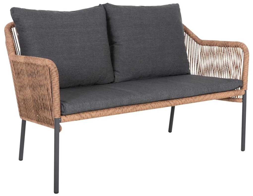 ΚΑΝΑΠΕΣ ΕΞ.ΧΩΡΟΥ BAFFIN  ΑΛΟΥΜ. ΑΝΘΡΑΚΙ-ΣΥΝΘ.RATTAN ΜΠΕΖ-ΑΝΘΡΑΚΙ ΜΑΞΙΛΑΡΙΑ