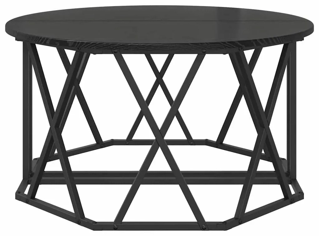 vidaXL Τραπεζάκι σαλονιού Μαύρη δρυς 80 x 80 x 42 cm