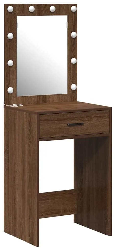 vidaXL Κομοδίνο Καφέ δρυς 50 x 41 x 135 εκ Επεξεργασμένο ξύλο