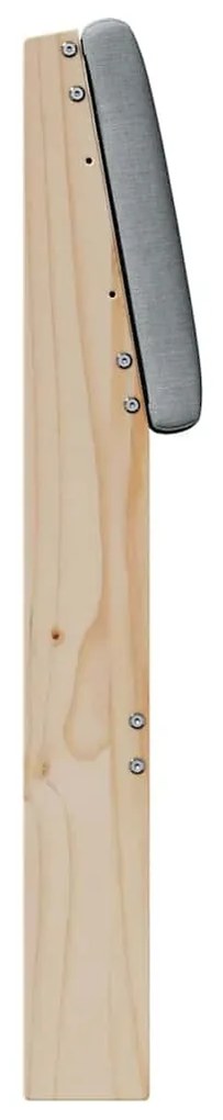 vidaXL Ταπετσαρισμένο κεφαλάρι Ανοιχτό γκρι 150 cm