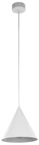 Κρεμαστό Φωτιστικό Οροφής 1xE27 Φ19cm Cono TK Lighting-10007-Λευκό 10007