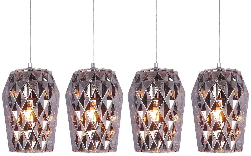 SE4288S-04 LUCA PENDANT SMOKE GLASS+