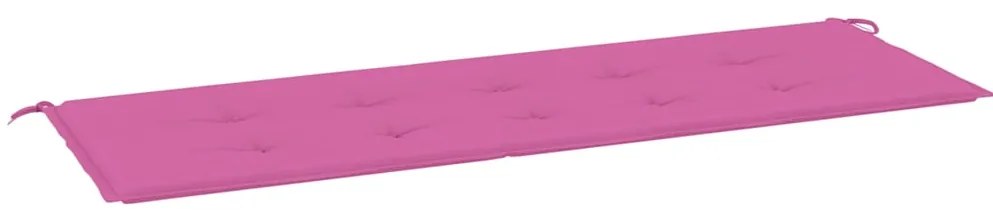 vidaXL Μαξιλάρι Πάγκου Κήπου Ροζ 150x50x4 εκ. Ύφασμα Oxford