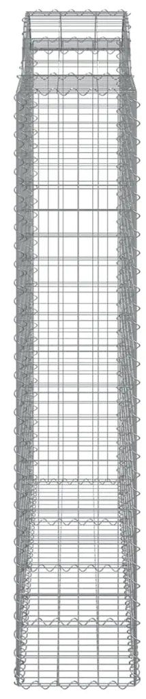 vidaXL Συρματοκιβώτια Τοξωτά 13 τεμ. 200x50x200/220 εκ. Γαλβαν. Ατσάλι