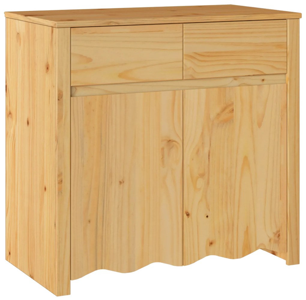 vidaXL Μπουφές "DRAMMEN" 79x43x75,5 εκ. Μασίφ Ξύλο Πεύκου