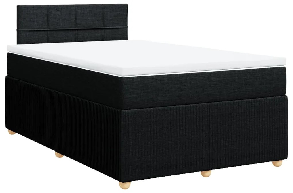 ΚΡΕΒΑΤΙ BOXSPRING ΜΕ ΣΤΡΩΜΑ ΜΑΥΡΟ 120X190 ΕΚ. ΥΦΑΣΜΑΤΙΝΟ 3289697