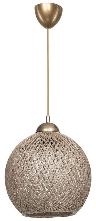 Φωτιστικό οροφής μονόφωτο Leshia Ε27 καφέ Φ26x72εκ Model: 147-000084