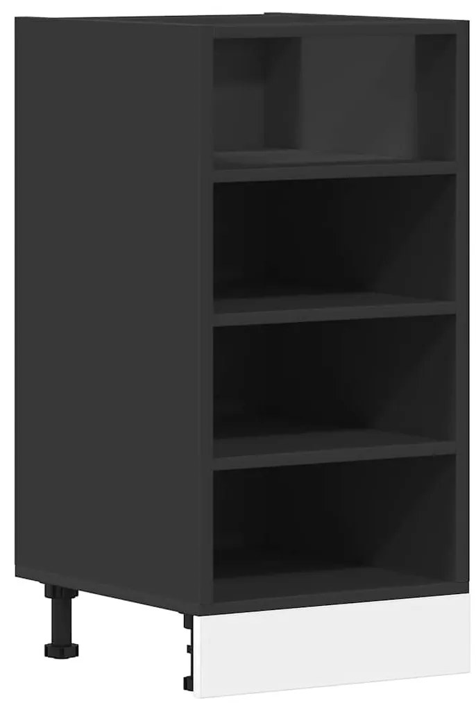 vidaXL Κάτω ντουλάπι Riga Μαύρο 40x44,5x81,5 cm Κατασκευασμένο ξύλο