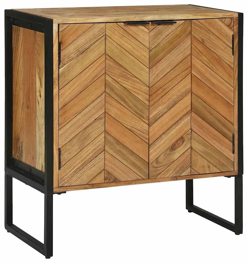 vidaXL Πλαϊνό Γραφείο Καφέ 70 x 35 x 75 εκ Μασίφ ξύλο ακακίας