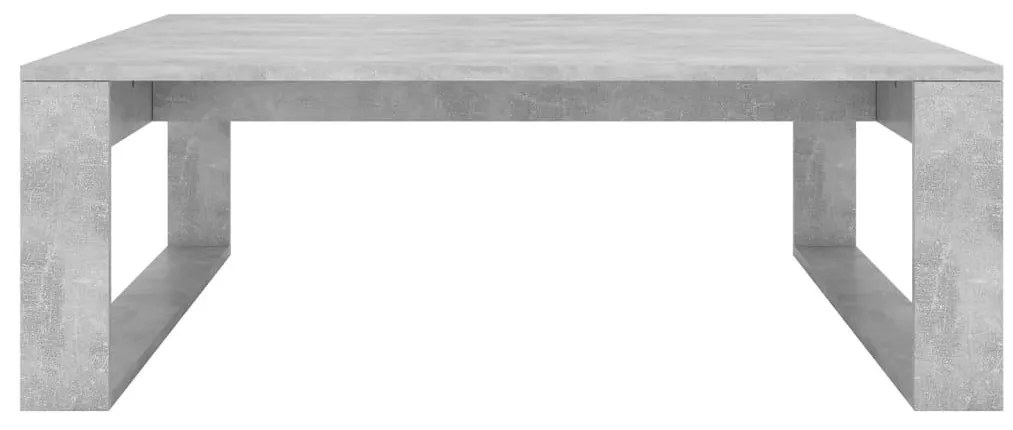 Τραπεζάκι Σαλονιού Γκρι Σκυροδέματος 100x100x35 εκ. Μοριοσανίδα - Γκρι
