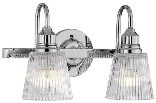 Απλίκα Φωτιστικό Μπάνιου 2xG9 Χρώμιο IP44 Addison QN-ADDISON2-BATH  Quintiesse Elstead Lighting-QN-ADDISON2-BATH-Χρώμιο QN-ADDISON2-BATH