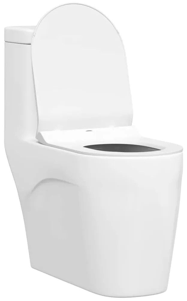 vidaXL Τουαλέτα κατάλληλη για Κάθισμα Λευκό 50 x 36 x 5 εκ