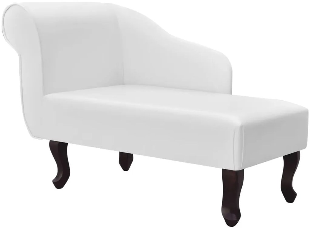 vidaXL Ανάκλιντρο Λευκό από Συνθετικό Δέρμα