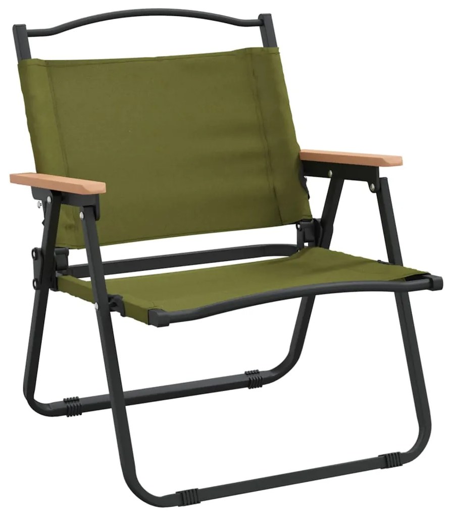 vidaXL Καρέκλες Κάμπινγκ 2 τεμ. Πράσινες 54x43x59 εκ. Ύφασμα Oxford