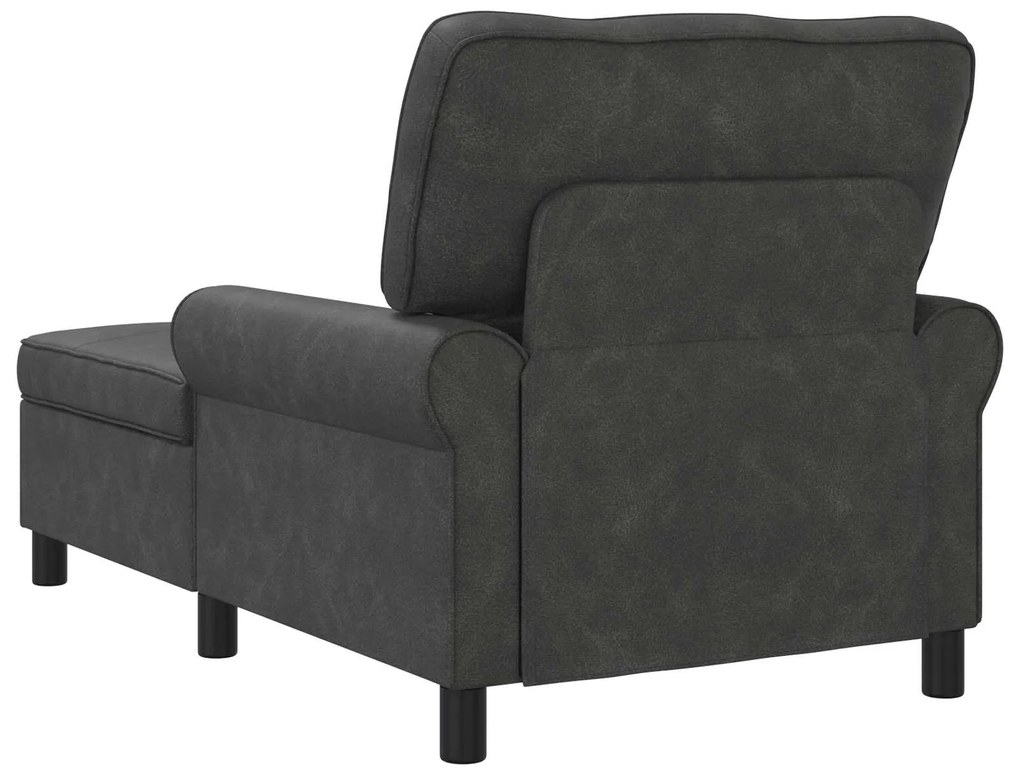 vidaXL Χαλάρωση με μαξιλάρι Μαύρο 91 x 157 x 91 εκ. Αντίκα PU