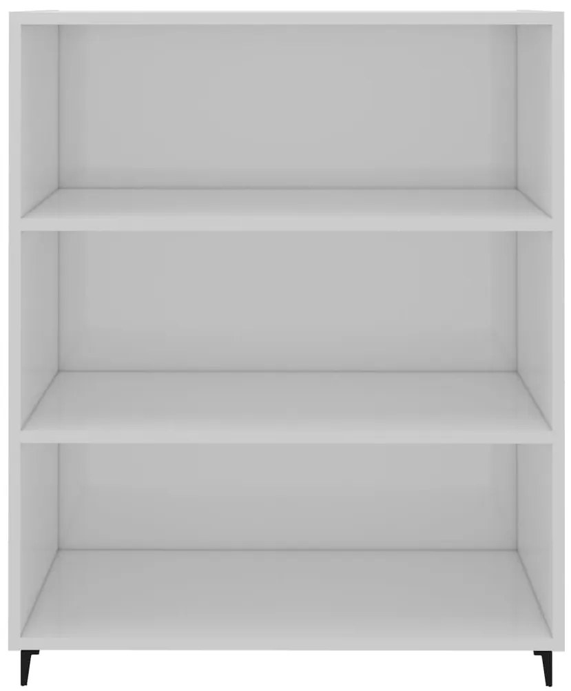 vidaXL Ντουλάπι Γυαλιστερό Λευκό 69,5x32,5x90 εκ. Επεξεργασμένο Ξύλο