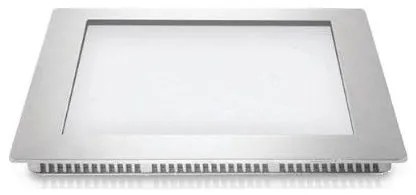 Χωνευτό Φωτιστικό Τετράγωνο LED 18W 6500Κ PANAGOULAS 05-100355-10 Ασημί