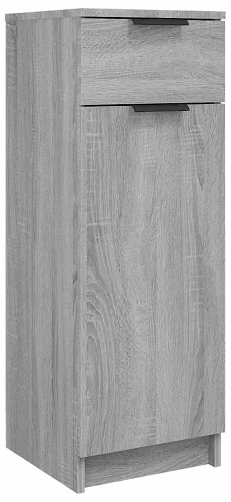 vidaXL Ντουλάπι Μπάνιου Γκρι Sonoma 32x34x90 εκ. Επεξεργασμένο Ξύλο