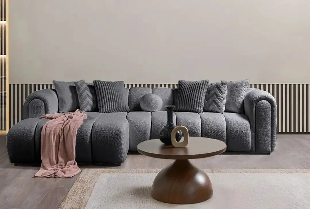 Corner Sofa N-Line Left - Dark Grey Dark Grey