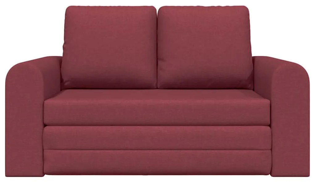 vidaXL Κρεβάτι καναπές Μπορντό 148 x 71 x 83 εκ. ύφασμα