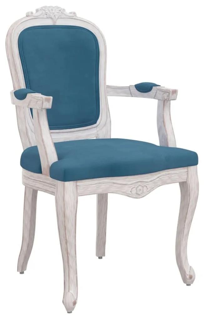 Καρέκλες Τραπεζαρίας 2 τεμ Μπλε 62x59,5x100,5 εκ Βελούδινες - Μπλε