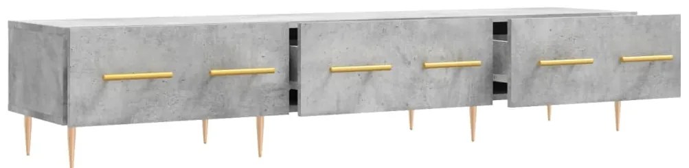 vidaXL Έπιπλο Τηλεόρασης Γκρι Σκυροδέματος 150x36x30 εκ. Επεξ. Ξύλο