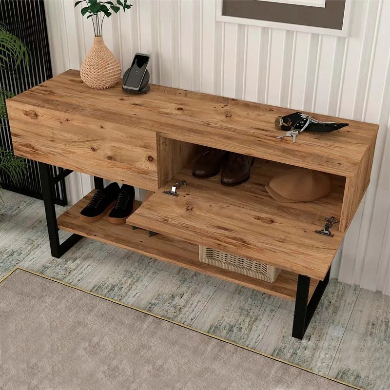 ΚΟΝΣΟΛΑ ARON MEGAPAP ΧΡΩΜΑ ATLANTIC PINE 138,8X41X75,7ΕΚ.
